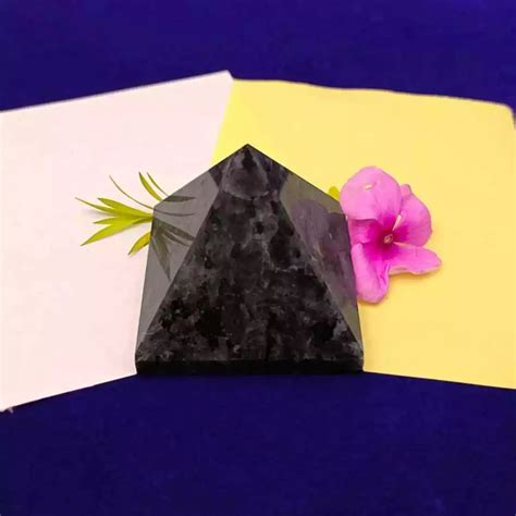 Larvikite Crystal Pyramid - For Inner Strength - Pandit.com