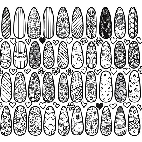 Nail Coloring Pages