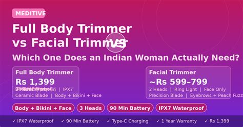 Full Body Trimmer vs Facial Trimmer: Which One Does an Indian Woman Ac ...