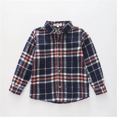 Blue Plaid, Junior Boys Flannel Shirt - Ollies Place Kidswear