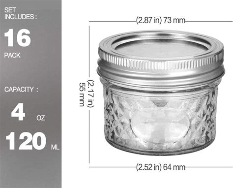 4 oz Mason Jar for Storage