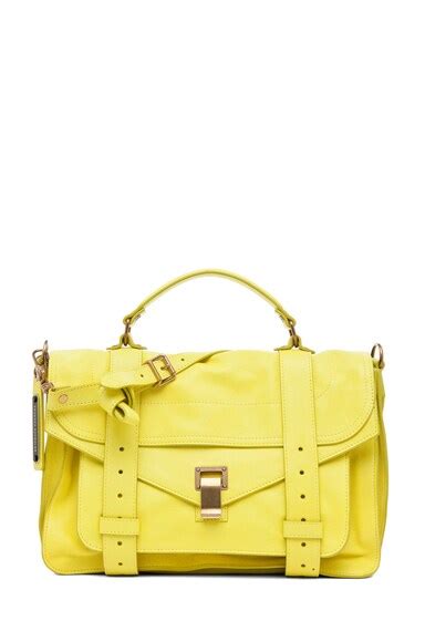 Proenza Schouler PS1 Medium Leather in Sunshine | FWRD