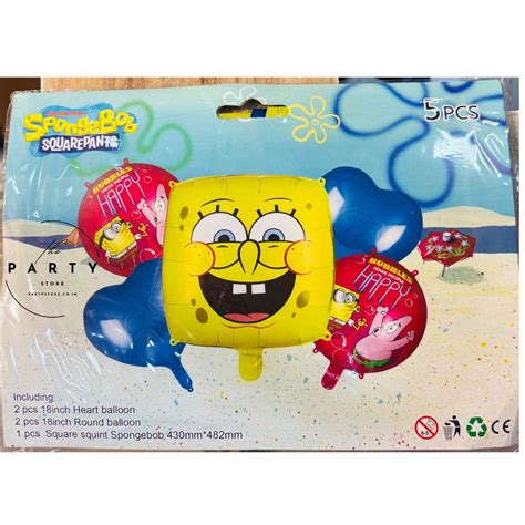 Spongebob Foil Balloons Decoration Kit Set of 5 – The Party Store