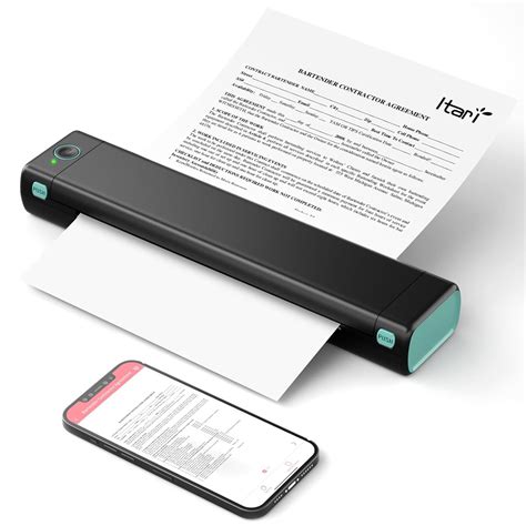 Itari Portable Thermal Printer Wireless Travel - Bluetooth Printer for ...