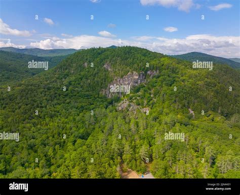 White Mountain National Forest aerial view in summer near Polar Caves ...