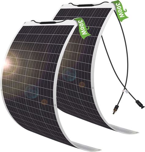 Amazon.com : Flexible 300 Watt Solar Panel 23% High Efficiency 12V ...