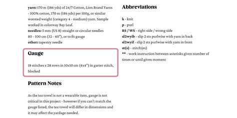 Image result for How to Read Knitting Patterns