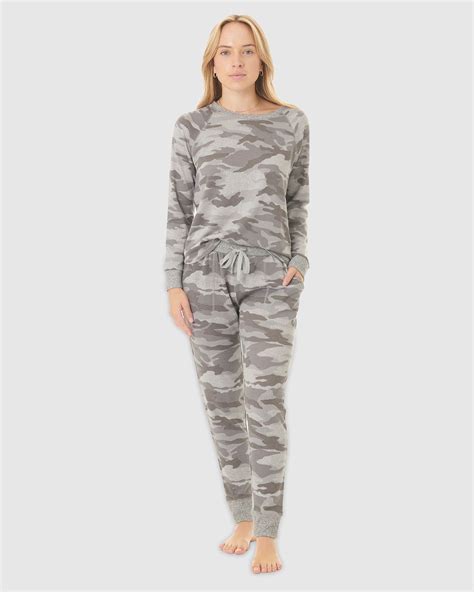 Smokey Camo Hacci Long Sleeve PJ Set | Splendid