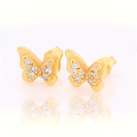925 Silver Butterfly Studs Earrings | ZIA Silver Jewellery