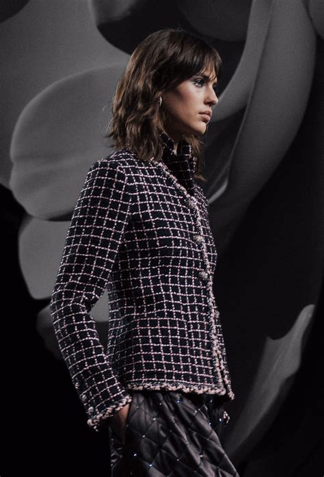Jacket - Wool tweed, black, pink & silver — Fashion | CHANEL