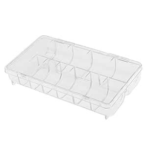 Segolike Clear Empty 10 Compartments False Nail Art Tips Cell Storage ...