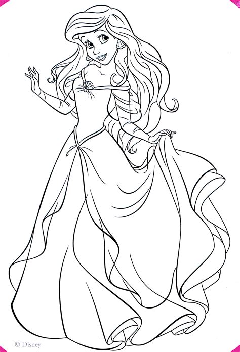 Disney Princesses Printable Coloring Pages - Printable Word Searches