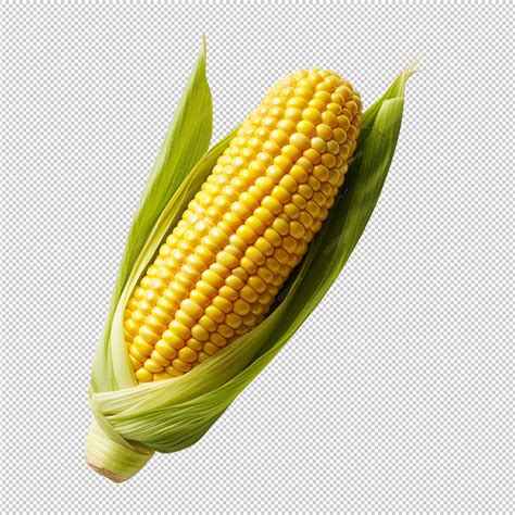 Premium PSD | Ear of corn corn cob isolated on transparent background