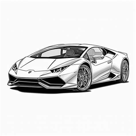 Lamborghini Coloring Page
