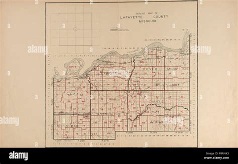 . 42 Atlas of Lafayette County, Missouri. LOC 2008629005-6 Stock Photo ...