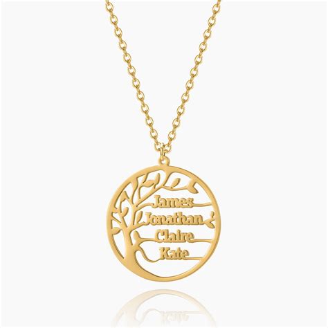 Family Tree Name Necklace – Artsy Store