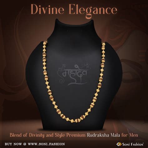 1 Gram Gold Forming Rudraksha Mala For Men – Tagged "Bead" – Soni Fashion