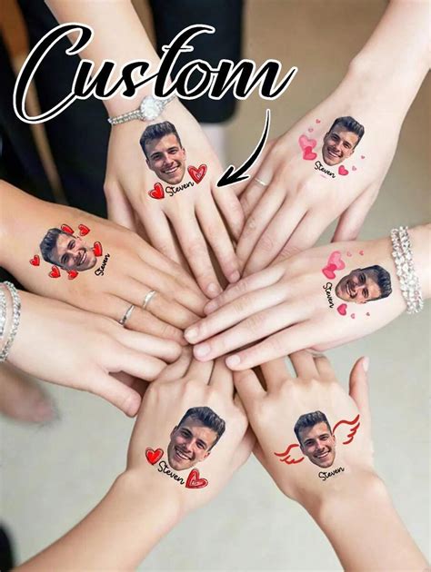 Tatuagens Temporárias Personalizadas com Fotos para Adultos, Tatuagens ...