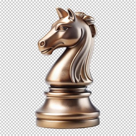 Knight chess piece on transparent background | Premium AI-generated PSD