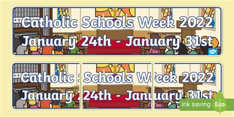 Catholic Schools Week Display Banner (teacher made) - Twinkl
