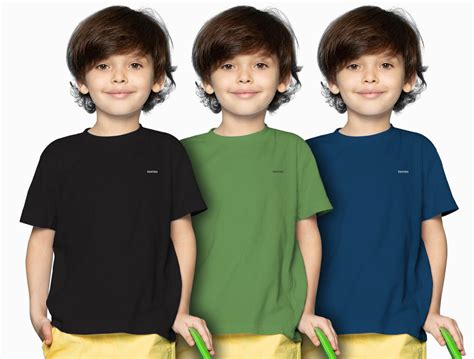 Kids 3 Pack Combo (Black + Green + Petrol Blue) – Tantratshirts