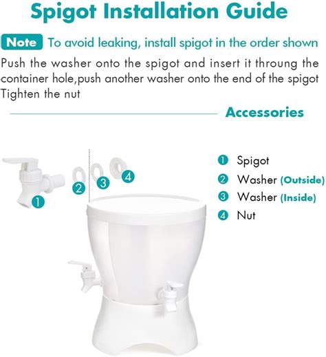 Buy 1.1 Gallon Water Drink Dispenser For Fridge, Beverage Dispenser ...