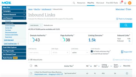 Analyze Your Link Profile With Moz's Link Explorer