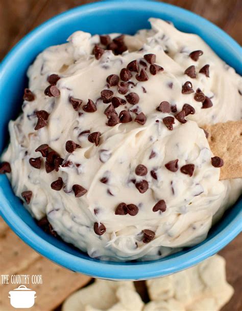 Chocolate Chip Cookie Dough Dip - The Country Cook