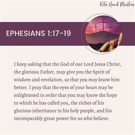 Ephesians 1:17-19 - Katie Hauck Ministries