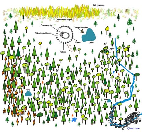 Arena Map | Hunger games map, Hunger games arena, Hunger games