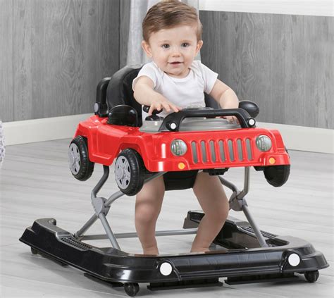 Jeep Wrangler Baby Walker 3 In 1 Activity Center Toy Car Boys Girls Sounds Red | eBay