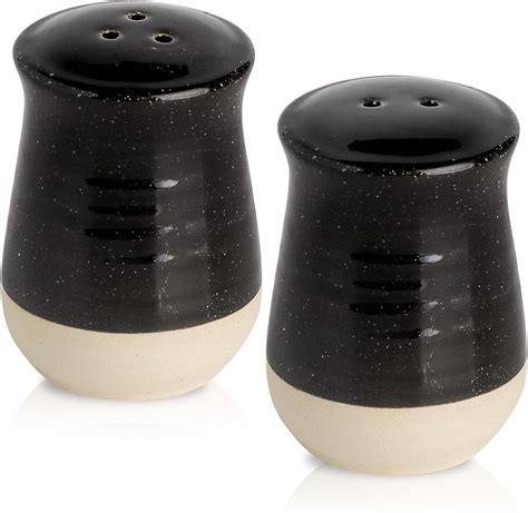 Amazon.com: Hasense Salt and Pepper Shakers Set, Ceramic Salt Pepper ...