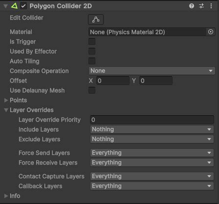 Unity Polygon Collider 2D 的图像结果