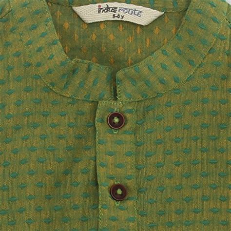 Indus Route by Pantaloons Boys Cotton Straight (205000005793667, Green ...