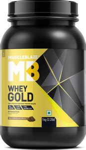 MUSCLEBLAZE Whey Gold, 100% Whey Protein Isolate, Labdoor USA Certified ...