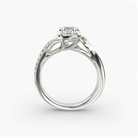 IGI 1.48 Carat E-VS1 Ideal Cut Round Lab-Grown Diamond Pavé Bypass ...