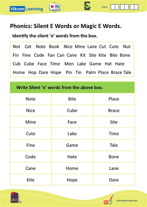 Silent E Rule Worksheets Unlock The Magic Of Silent E: A Beginner's