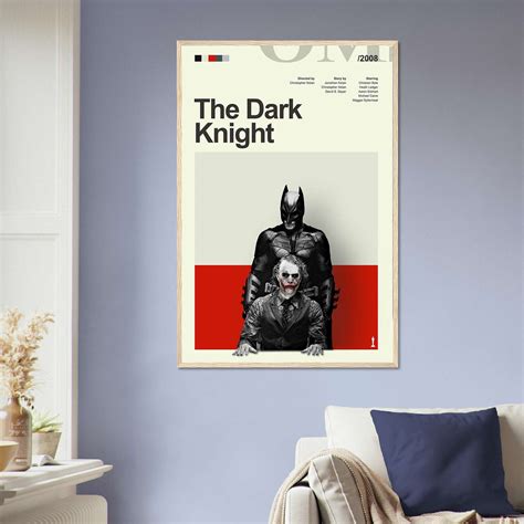 The Dark Knight Movie Poster, Modern Vintage Movie Posters, Film Poster ...