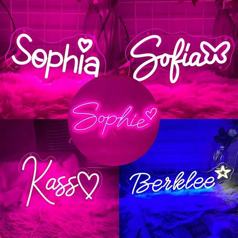 Custom Neon Signs , Personalized Name Neon Signs For Kids, LED Neon ...