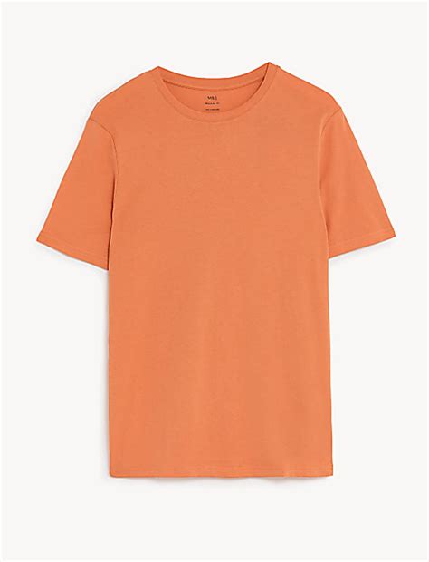Buy Regular Fit Pure Cotton Crew Neck T-Shirt at Marks & Spencer