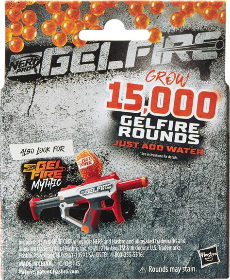 Buy NERF Pro Gelfire Refill, 15000 Gelfire Rounds, for Use Gelfire ...