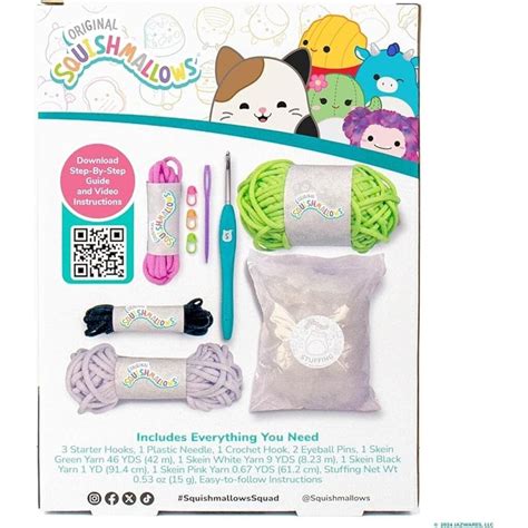 Squishmallow Crochet Kit Wendy Frog - BrainyZoo Toys