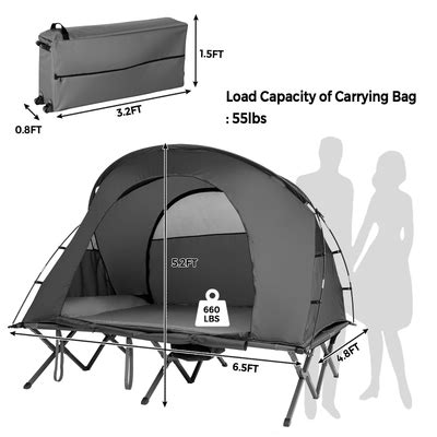 Patiojoy 2-Person Folding Camping Tent Cot Outdoor India | Ubuy