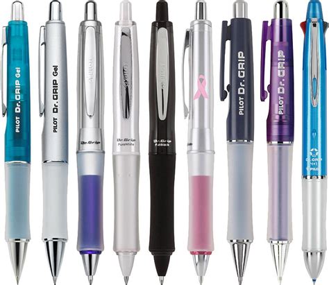 Pilot Dr. Grip Retractable Ballpoint Pen, Medium Point, Navy Barrel ...