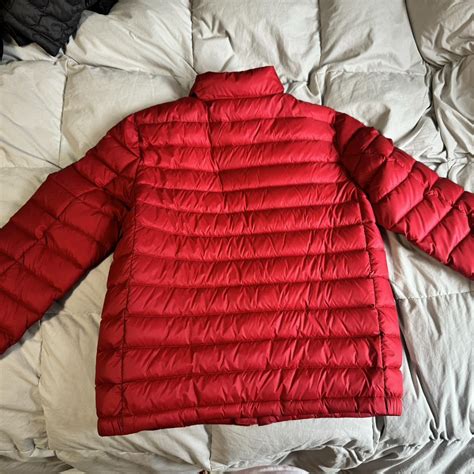 Boy Youth L (women s) red polo jacket, no tears or... - Depop