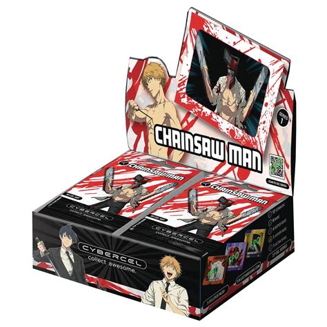 Crunchyroll Cybercel Chainsaw Man 3D Art Trading Card Box (20 Packs ...