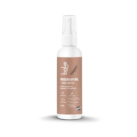 Bake Rosemary Oil Hair Growth Mist Serum with Rice Starch for Hairfall ...