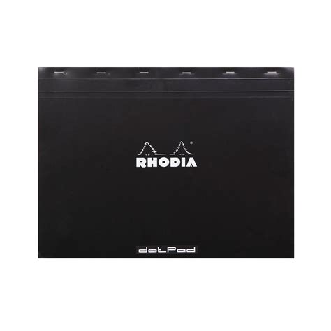 Rhodia No. 38 Black Notepad - A3+, Dotted – Makoba
