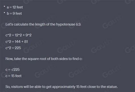 Solved: Example 4 15. USE A MODEL A museum has a famous statue on ...