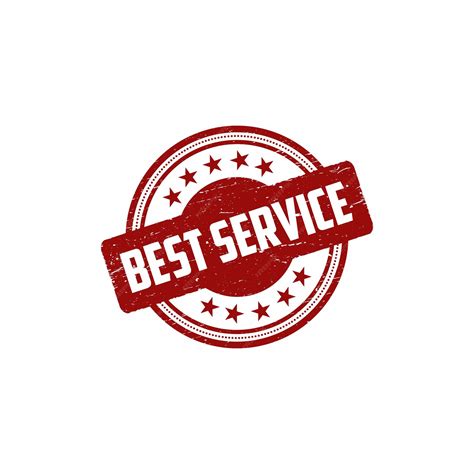 Premium Vector | Best service round vintage grunge stamp.